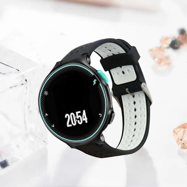 Urrem Blød Quick Release Tofarvet Silikone Smart Urrem til Garmin Forerunner/235/220/230/620/630/735xt