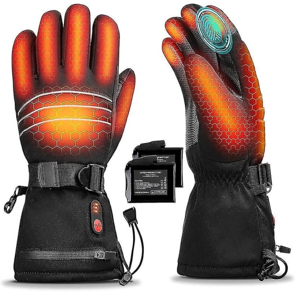 Ski Utendørs kjøring Elektriske hansker Fem-fingers berøringsskjerm Varme  Anti-kald varmehansker L 4de2 | L | Fyndiq