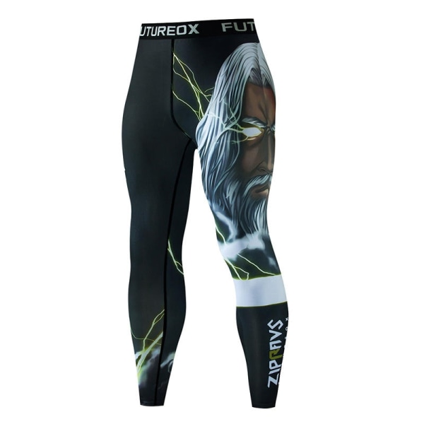 Herre Muay Thai Menn MMA Kickboksing Sportsdrakt BJJ Rashguard T-skjorter Rash Guard Fitness Treningsdrakt Boksedrakt Løpesett 47 Leggings XL