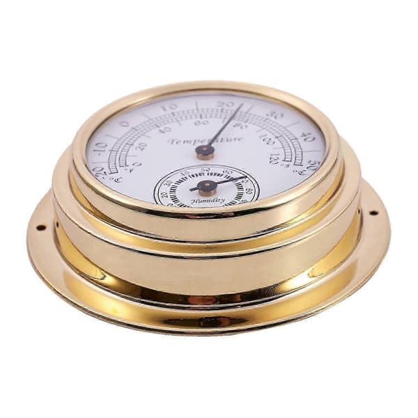Termometer Hygrometer Barometer Klokker Klokke 2 Hele Sett Værstasjon Måler