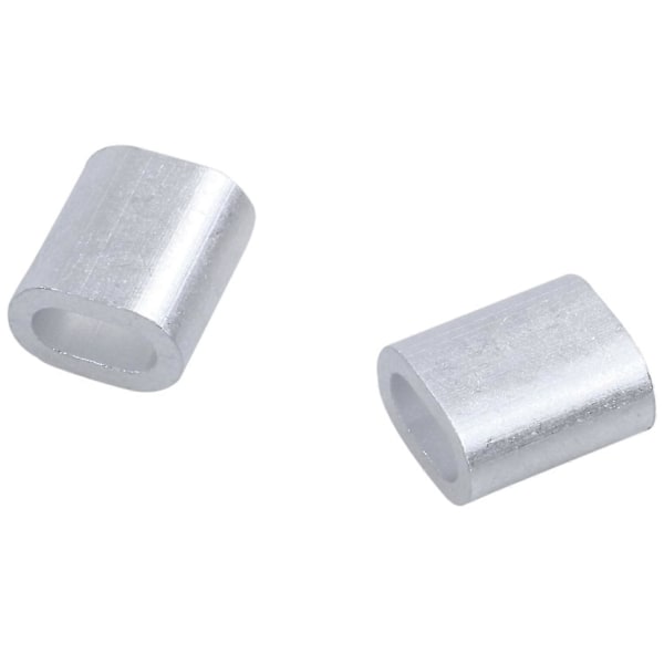 2mm Dobbelt Hul Wire Reb Klemme Muffe 80 Stk