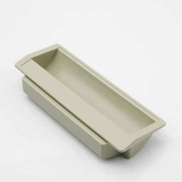 10 stk. Innfelt Flush Pull Håndtak 110 x 40 mm (L x B) Plast Pulls Innfelt Skjulte Håndtak for 1 mm Tykke Jernskapdører, Dokumentskapdører