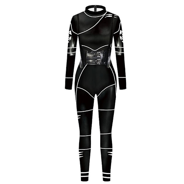 Naisten Halloween Jumpsuit Bodysuit Cosplay 3d COLOR 2 L