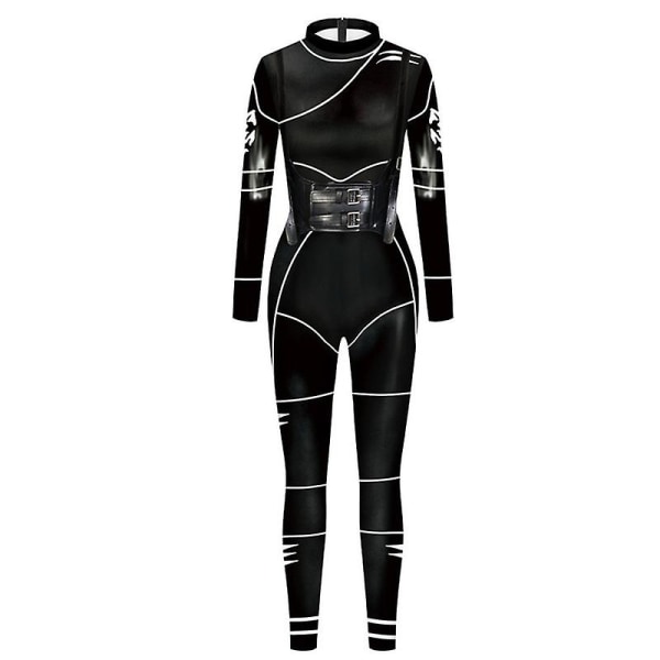 Naisten Halloween Jumpsuit Bodysuit Cosplay 3d COLOR 2 S