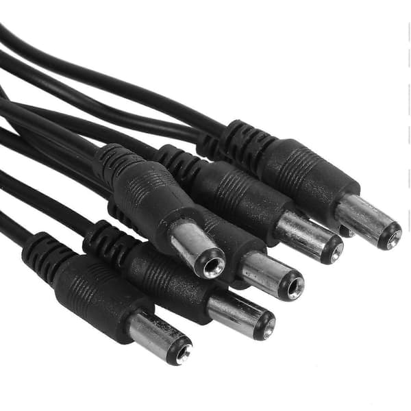 5.5x2.1mm 8-kanals splitter DC strømkabel strømforsyning