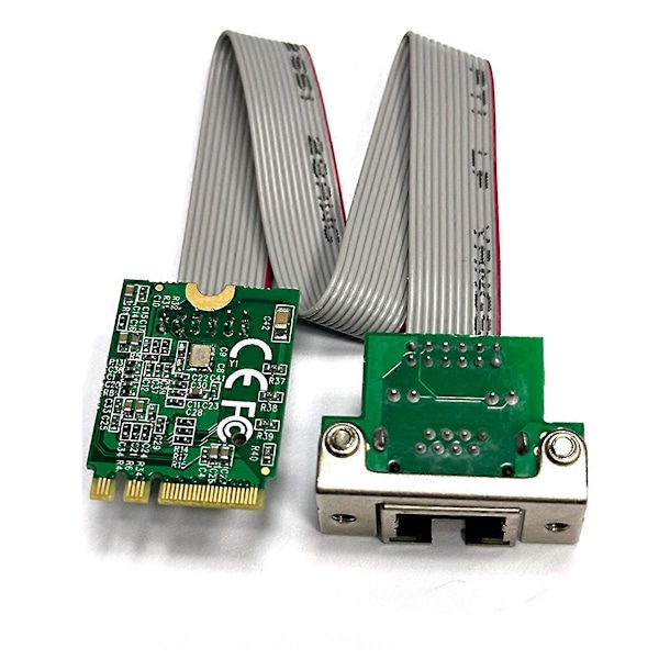 M.2 A+E KEY 2.5G Ethernet LAN-kort RTL8125B Industriel Kontrol Netværkskort M.2 Gigabit Ethernet Net