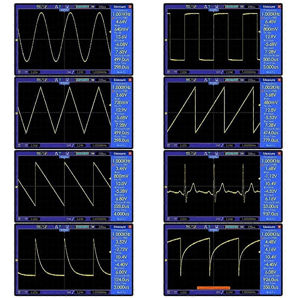 FG-200 DDS Funktionssignalgenerator Frekvenstæller 0,01Hz -500KHz Signalkildemodul Sinus+Firkant+Savtakket Bølgeform