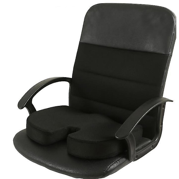 Svart Sittdyna i Memory Foam för Bilsäten, Hemmakontor & Resekudde Az20139