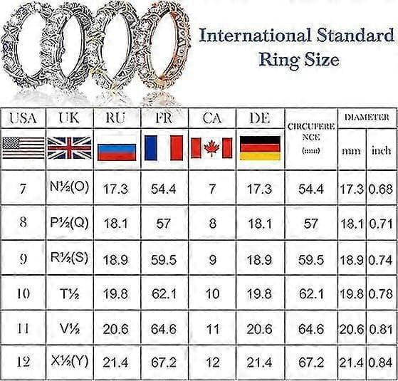 Magnetisk Moissanite-ring, Zirkonformande Kors Full Diamantring A2 7