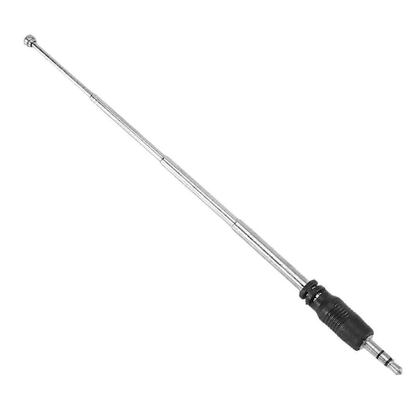 Radioantenne 3,5 mm 4 seksjoner Teleskopisk FM-antenne Radio for mobiltelefon MP3 MP4 lydutstyr