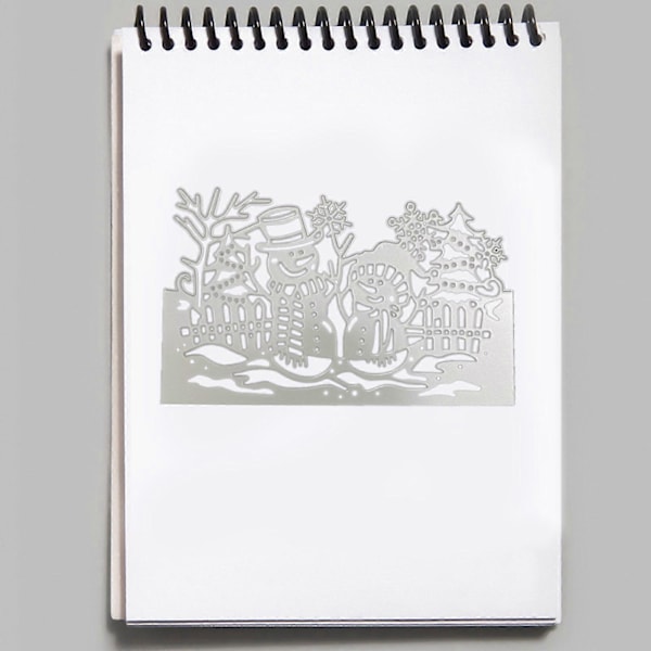 Snemand Præge Dies til Julekortfremstilling DIY Scrapbooking Album