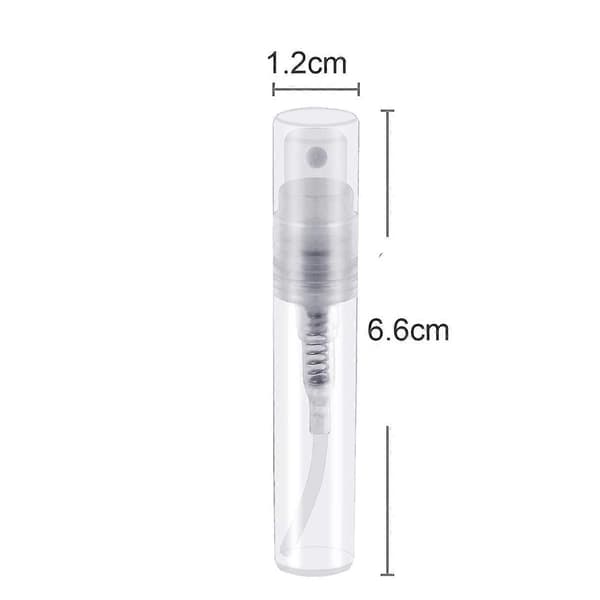 50 stk. Parfyme Atomizer, Klar Plastflaske Bærbar Duftflaske - 3ml