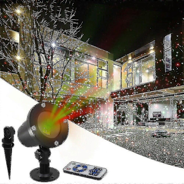 Jul LED Projektor Utomhus Landskap Scen Jul Lampa