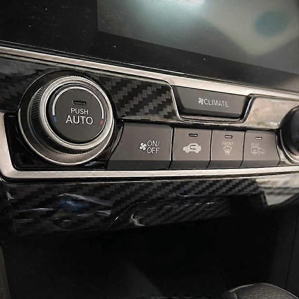 Midtkonsollpanel Trim ABS Karbonfiberstil Interiør Dekor Tilbehør for 10. Generasjon 2016-2020