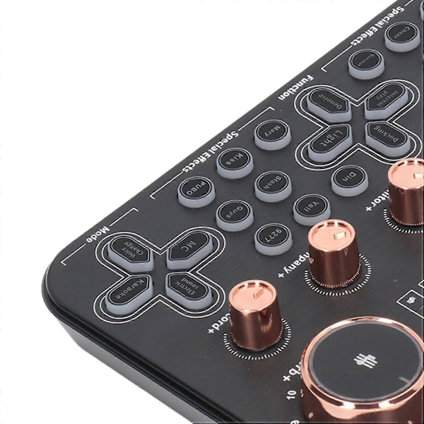 Live Lydkort Stemmeskifter Lydbord Bluetooth Audio Mikser for Gitaropptak Gaming