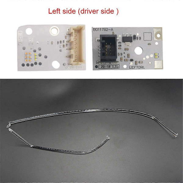 Vita DRL-delar för A3 2017-2019 Dagsljus LED DRL-kort Vänster sida