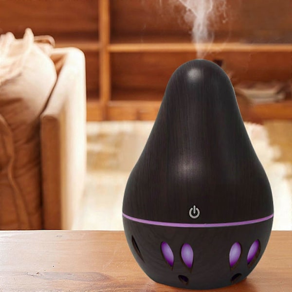 Stor Aromadiffuser med Tåke og LED Fargelys Aroma Luftfukter