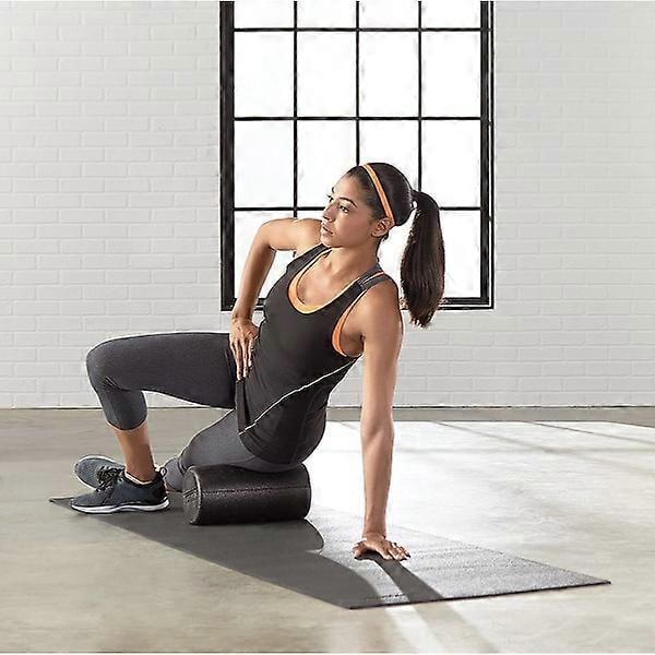 Amazon Basics Tiheä pyöreä foam roller kuntoiluun, hierontaan, lihasten palautumiseen - 12\"
