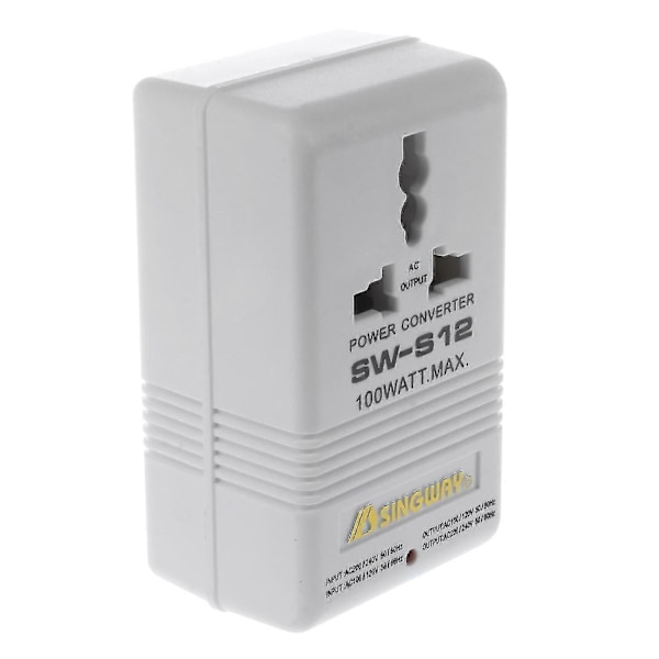 Singway 100W 110V/120V til 220V/240V Spenningsomformer