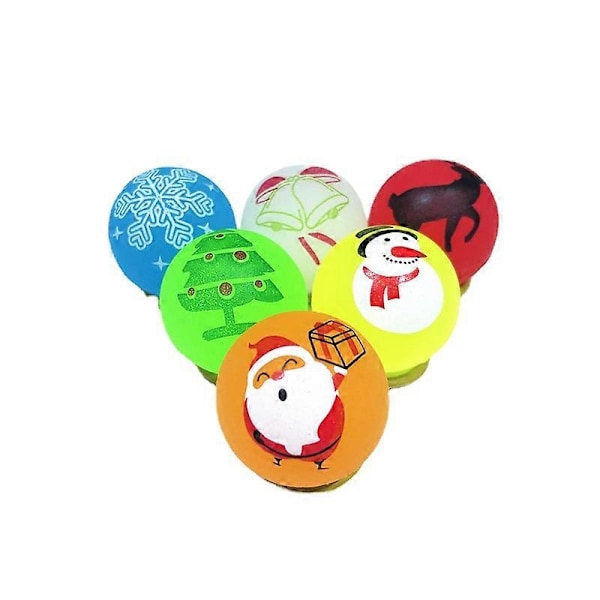 Nye modeller Lysende hoppebold Julehoppebold, Gashapon maskine specialkugle Back Marbles Hoppebold