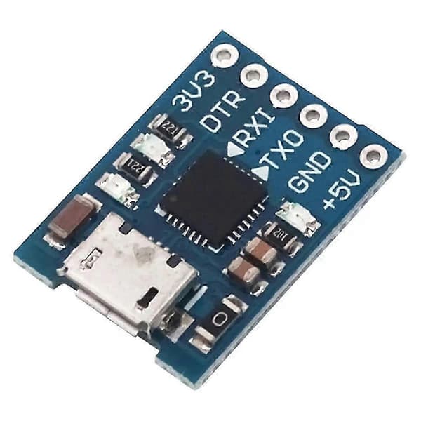 CP2102 Micro-USB grensesnittmodul, USB til TTL/seriell for UART STC nedlaster