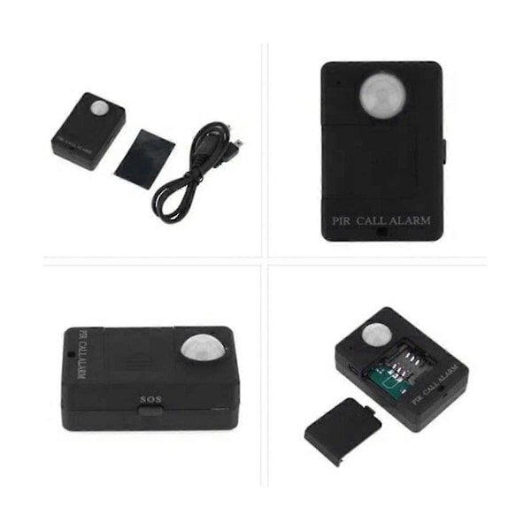 Mini Gsm Pir Larm Rörelsesensor Larm Infraröd Trådlös Gsm Larm Stöldskydd Rörelsedetektor Med