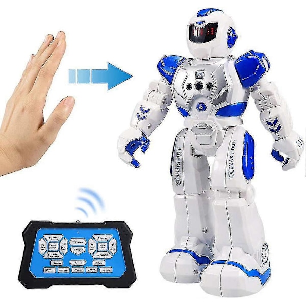 Smart Robotleksak för Barn, Gestavkännande Sjungande Gående Dansande Robot för Pojkar Flickor, Intelligent Programmerbar Smart Fjärrkontroll Robot Kit Leksaker