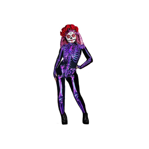 Halloween Skræmmende skelet kostume Voksen Børn Familie Horror Skalle Jumpsuit Karnevalsfest Halloween Forældre-barn Pyjamas outfits høj kvalitet Kids 130