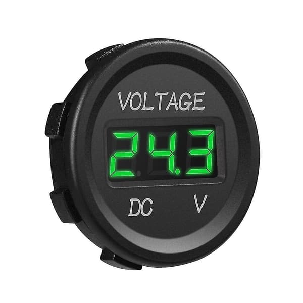 DC 12V LED-panel Digital Voltmeter Display för Båt Marinfordon Motorcykel Lastbil A