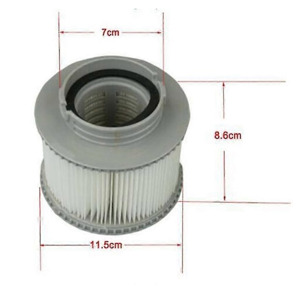 2 Pakning Spa Filter Erstatningsfilterpatron Mspa Erstatningsfilter - ya