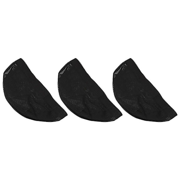 Svarta Peruknät i Mesh - 3 st Nylon Andningsbara Bekväma Elastiska