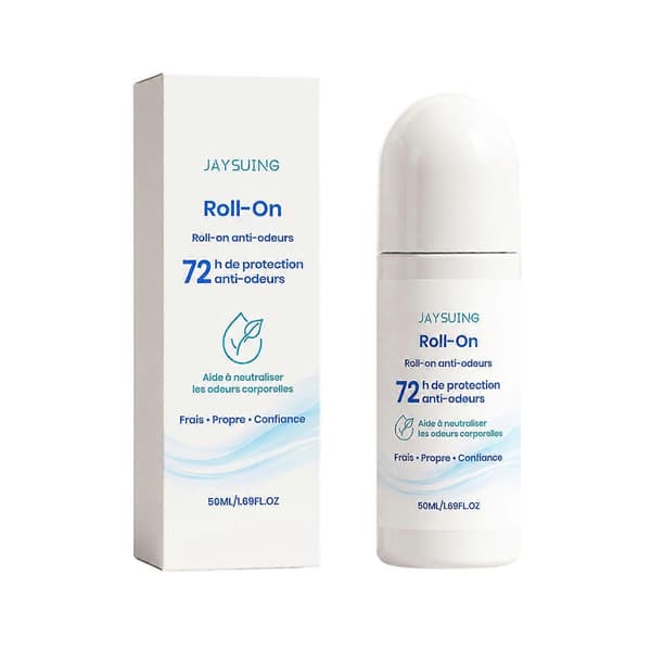 Roll-On Deodorant, 72 timmars luktskydd för armhålorna, fräsch och ren doft 2PCS