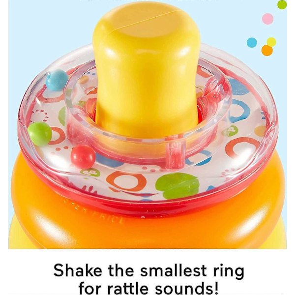 Rock-a-stack Baby Legetøj, Klassisk Roly-poly Ring Stable Legetøj til Spædbørn og Småbørn?