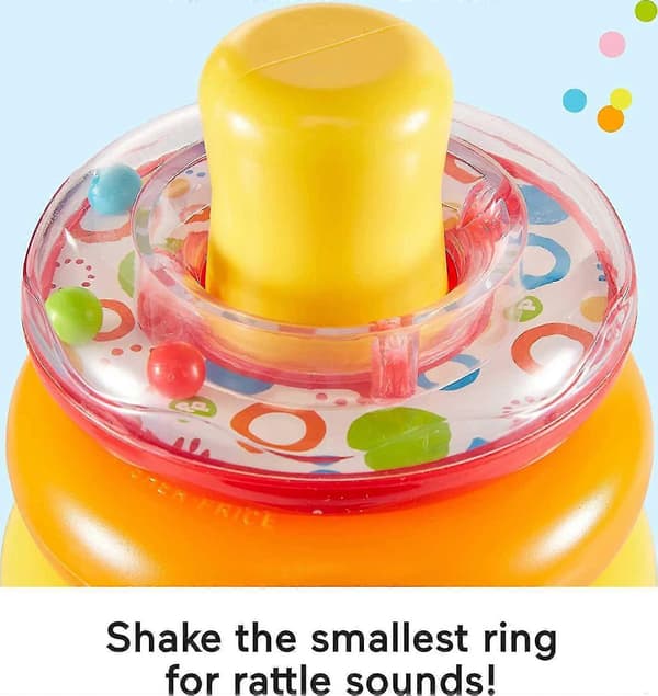 Rock-a-stack Babyleksak, Klassisk Stapelleksak med Ringar för Spädbarn och Småbarn?