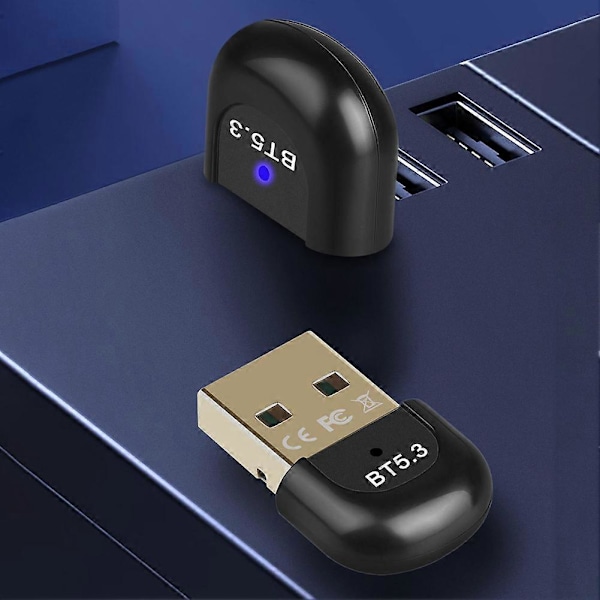 Bluetooth Adapter USB Trådlös Adapter 3Mbps Adapter Dongel Bluetooth Mottagare Bluetooth-Kompatibel 5.3 För Trådlös Mus PC