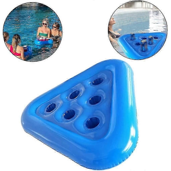 Oppblåsbar Drikkeholder PVC Flytende Drikkebrett Kopp Drikke Øl Holder Flyter Mobil Kopp Skål For Bassengfest Utendørs Bad & Tilbehør Dam And