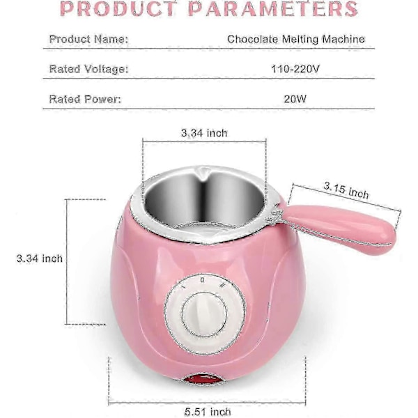 Smelte Fondue Sæt, mini Elektrisk Chokolade Smeltegryde, Chokolade Fontæne, Varmer Maskine Til Mælkechokolade, Ost, Smør, Slik_L28