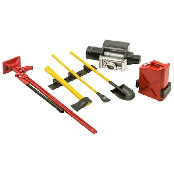 6 stk. 1/10 Skala RC Crawler Tilbehør Værktøjssæt Til D90 D110 SCX10 242745