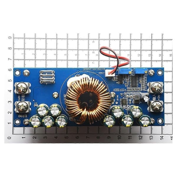 Justerbar Step-Down Strømforsyningsmodul 15V-90V til 2.5V-72V Højeffektiv Konstant Strøm Strømmodul 1200W Blue 1200W