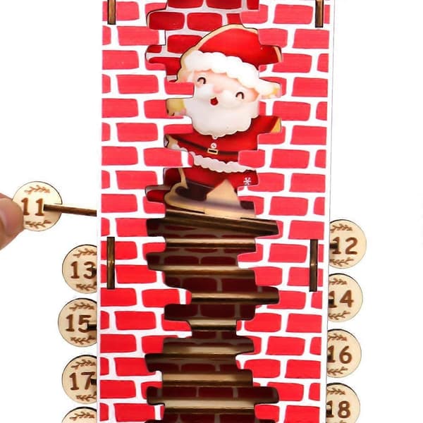 24 dage jule-DIY-samlekalender i træ, 3D juletræ