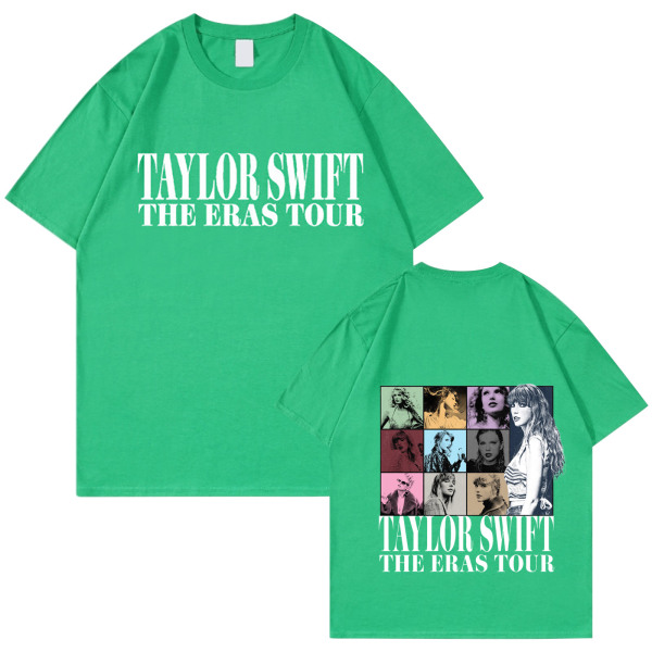 Taylor Swift Fan T-shirt Trykt T-shirt Skjorta Pullover Vuxen Collection Gift green S