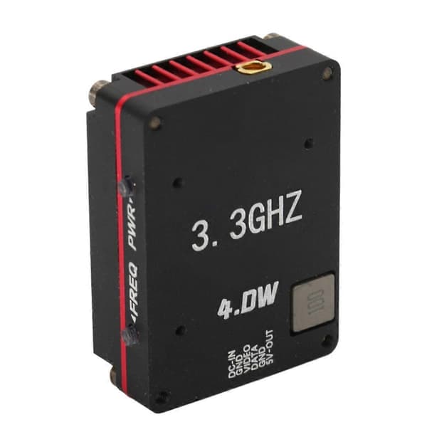 3.3G 4W VTX 16CH FPV Audio Video Sender PAL/NTSC Support OSD Parameterjustering til FPV Lang