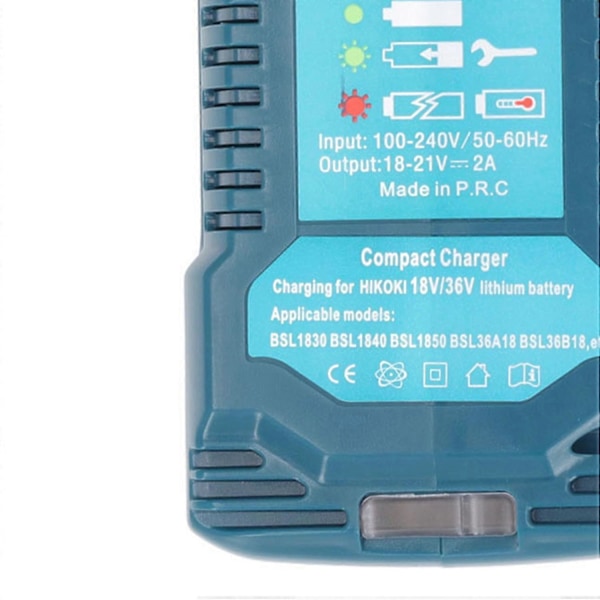 Bærbar Mini Lithium Batterioplader Kompakt til HIKOKI BSL1830 BSL1840 BSL1850 BSL36A18 BSL36818 1