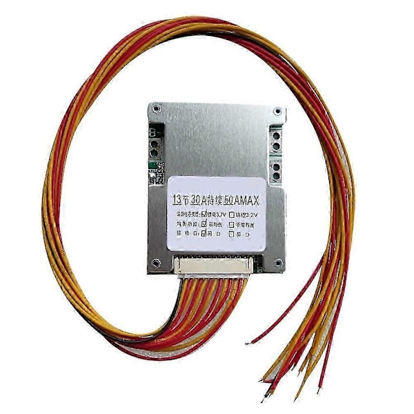 13S 48V 50A 18650 Li-Ion Lithium Batteripak BMS Beskyttelses PCB Plade Holdbar Forbrugerelektronik