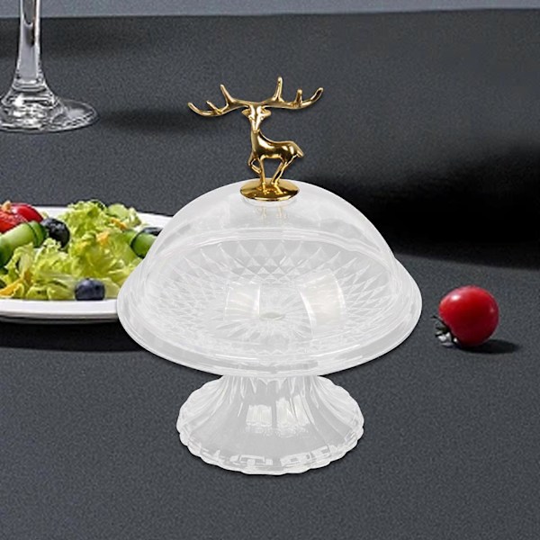 Kakefat Brødtallerken Matfat Bakebrett Oppbevaringsorganisator Multifunksjonell Skrivebordsornament Snacksdisplay Kakefat