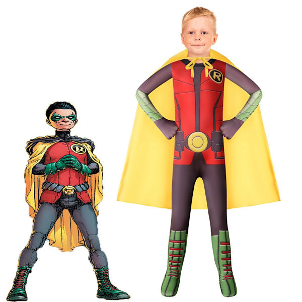 2023 Halloween cos -asu Batmanin ja Robinin lasten cosplay-asu 160cm