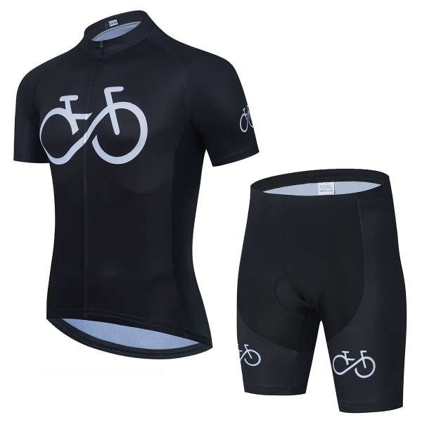 2022 Nytt sykkelsett sykkeluniform sommersykkeltrøyesett landeveissykkeldrakter MTB sykkelklær Pustende sykkelklær White Asian Size -3XL