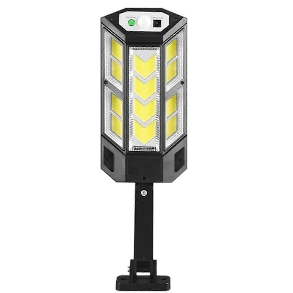 Super Lysstærk Jumbo Solar LED Lampe, Solar LED Gadelampe Regnstorm Til Have Terrasse Super Lys Udendørs 3 Tilstande Blizzard Frost ABS Vandtæt