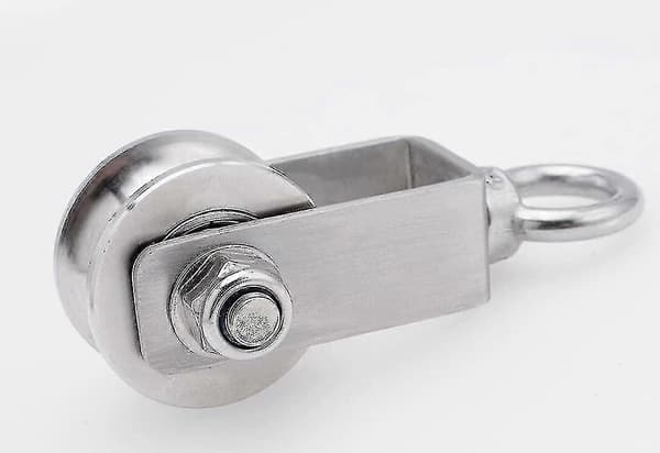 2 Stk. Stålrulleblokke Indvendige Kuglelejer Rustfri Stålruller Til Reb