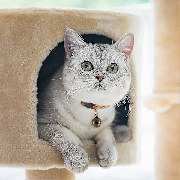 Extra Högljutt Par av Katt- och Hundklockor, Slitstarka Mässingsklockor för Husdjur, Berlockhänge med Lås, Vridbar Husdjursspårare